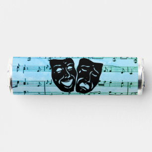 Blue Music Art Unites Theater Masks  Breath Savers® Mints