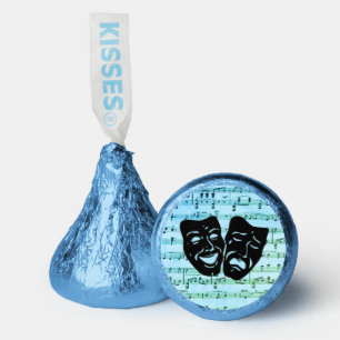 Blue Music Art Unites Theater Masks Hershey®'s Kisses®