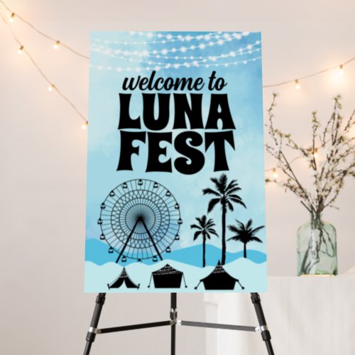 Blue Music Festival Welcome Sign