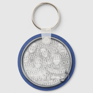 Blue Music Keychain