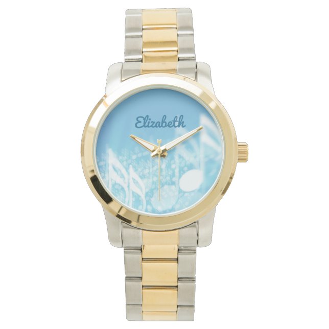 Blue Music Personalized Watch (Front)