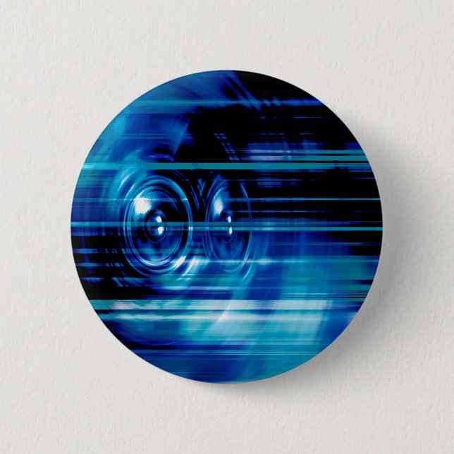 Blue music speakers button (Front)