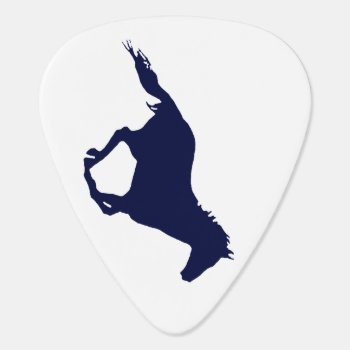 Blue Mustang Guitar Pick by images2go at Zazzle
