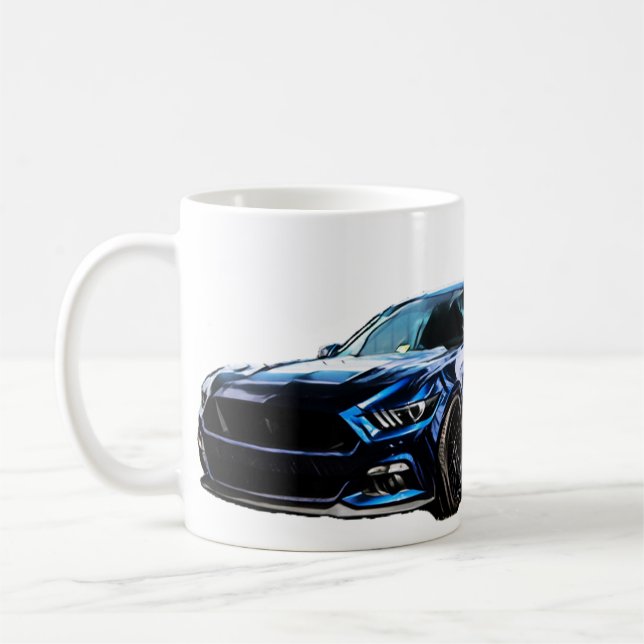 Blue Mustang S550 Coffee Mug (Left)