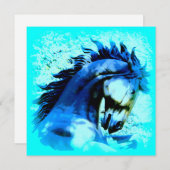 blue mustang stallion (Front/Back)