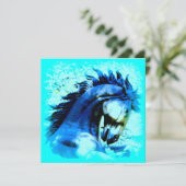 blue mustang stallion (Standing Front)