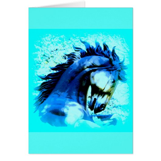blue mustang stallion cards (Front)