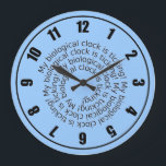 Blue My Biological Clock is Ticking Clock<br><div class="desc">Blue My Biological Clock is Ticking Clock makes a great birthday or baby shower gift for a woman. Add text.</div>