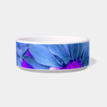 Blue N Purple Daisies Bouquet (Pet) Bowl<br><div class="desc">Blue N Purple Daisies Pet bowl...  Dishwasher and microwave safe also great idea for Potpourri dish.</div>