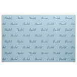 Blue Name Fabric