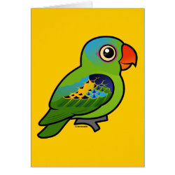 Birdorable Blue-naped Parrot Note Card