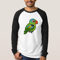 Birdorable Blue-naped Parrot Men's Canvas Long Sleeve Raglan T-Shirt