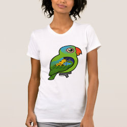 Birdorable Blue-naped Parrot Women's American Apparel Fine Jersey Short Sleeve T-Shirt