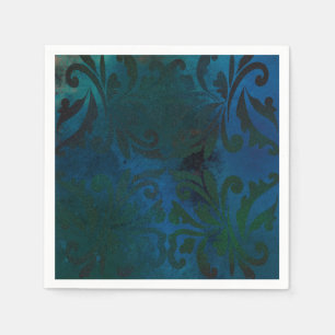 blue napkins