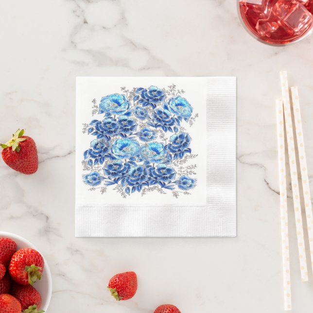 Blue napkins (Insitu)