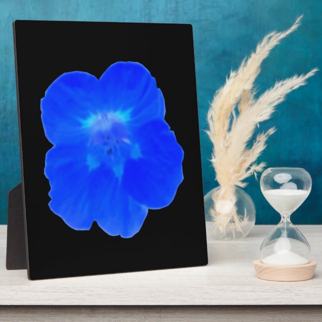 Blue Nasturtium Plaque (Side)