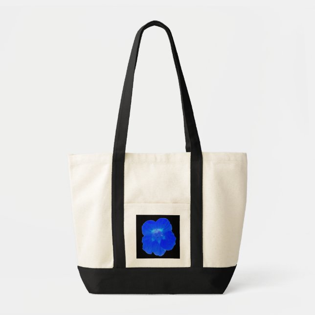 Blue Nasturtium Tote Bag (Front)