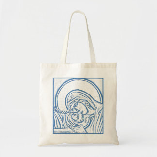 Blue Nativity Tote Bag