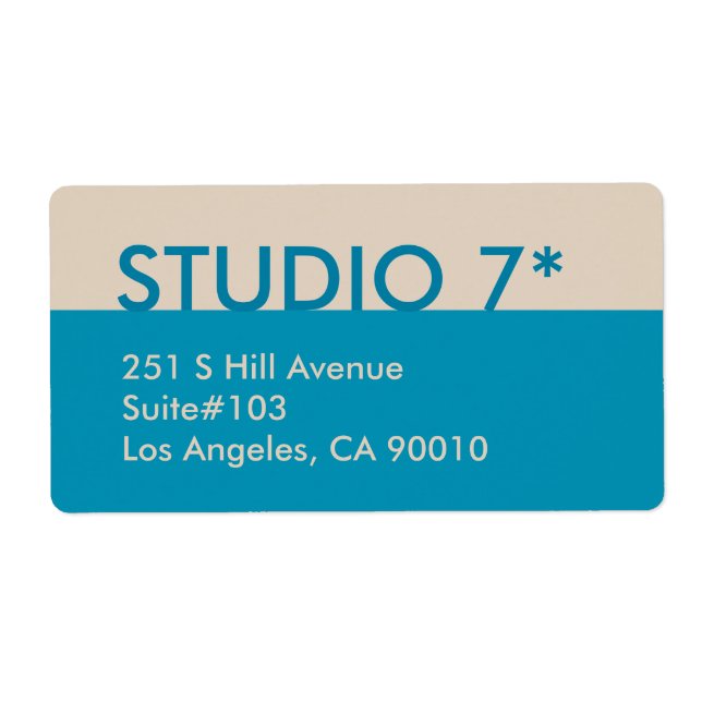 Blue - Natural Series Label (Front)