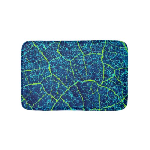 Blue Nature Abstract Pattern Bath Mat
