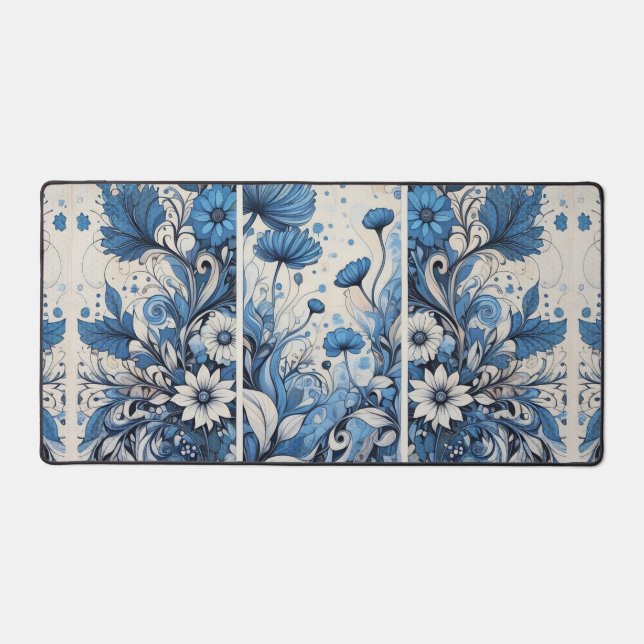 Blue Nature Desk Mat (Front)