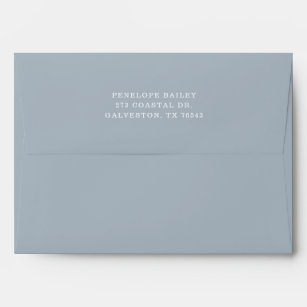 Blue Nautical Baby Shower Envelope