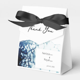 Blue Nautical Destination Wedding Favor Boxes