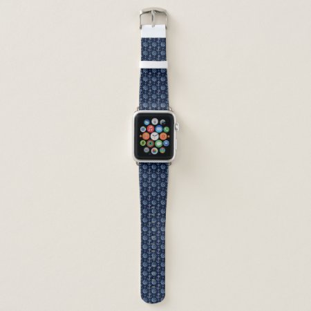 Blue Nautical Pattern Apple Watch Band