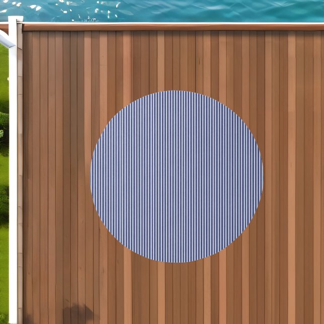 Blue nautical striped outdoor rug (Insitu (Outdoor 1))
