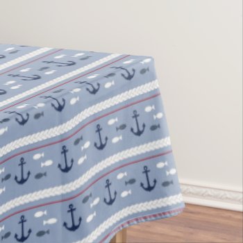Blue Nautical Summer Tablecloth by WanderingWonders at Zazzle