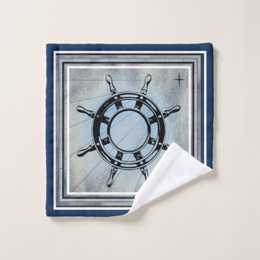 Blue Nautical Themed Bath Towel Set Zazzle
