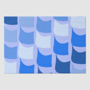 Blue Nautical Themed Flag Design Tissue Paper