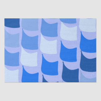 Blue Nautical Themed Flag Design Tissue Paper