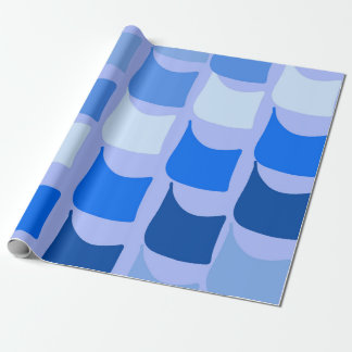 Blue Nautical Themed Flag Design Wrapping Paper