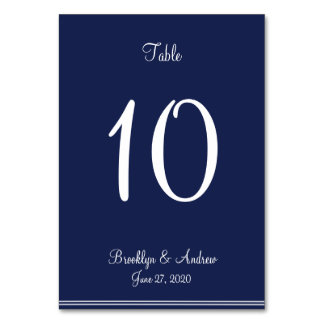 Blue Nautical Wedding Place Cards Table Cards