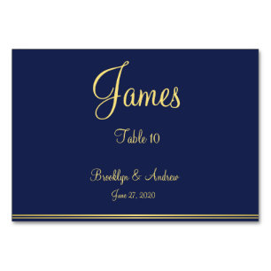 Blue Nautical Wedding Place Cards Table Cards