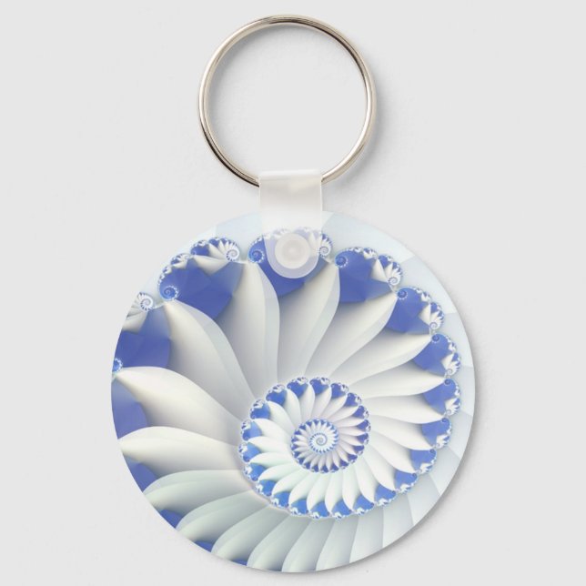 Blue Nautilus Keychain (Front)