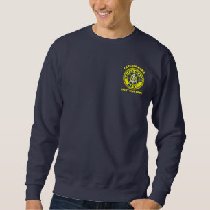 Blue navy Anchor nautical captain boat summer Sweatshirt