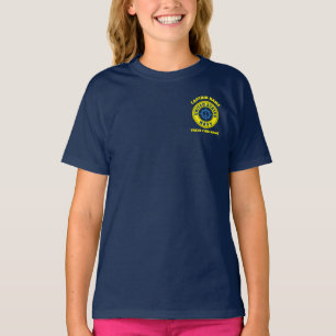 Blue navy Anchor nautical captain boat summer  T-Shirt