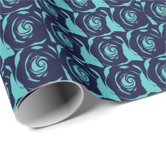 Blue Navy Blue Rose Flower Floral Pattern