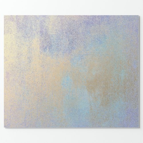 Blue Navy Champaign Sepia Foxier Gold Abstract Wrapping Paper
