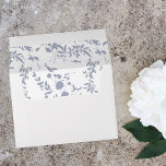 Blue & Navy Floral - Leaves Light Blue Envelope<br><div class="desc">Complete your wedding,  graduation,  or party suite with your Blue & Navy Floral - Leaves Light Blue envelopes.  Add your address or order blank and get address labels to complete the look.</div>