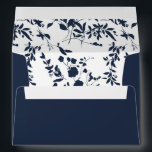 Blue & Navy Floral - Leaves Navy Blue all over Envelope<br><div class="desc">Complete your wedding,  graduation,  or party suite with your Blue & Navy Floral - Leaves Navy Blue envelopes.  Add your address or order blank and get address labels to complete the look. Featuring hand painted,  watercolor flowers.</div>