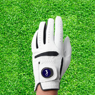 Blue Navy Man Custom Golf  Glove