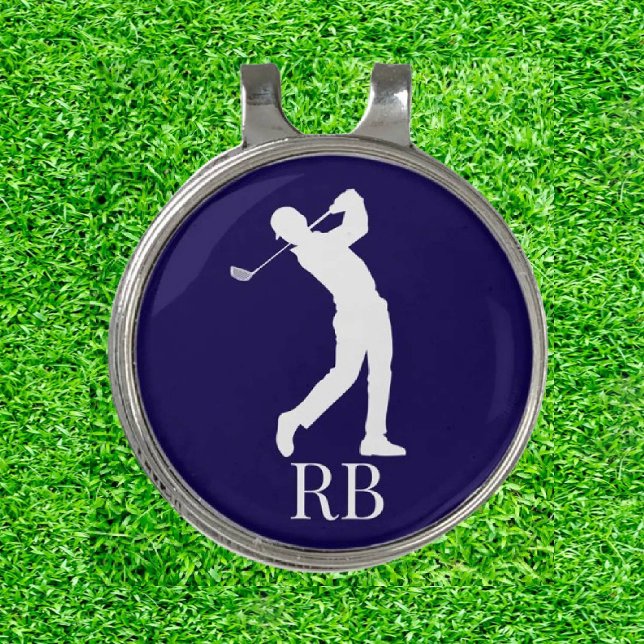 Blue Navy Man Custom Golf  Golf Hat Clip (Fore the Love of Gifts!)