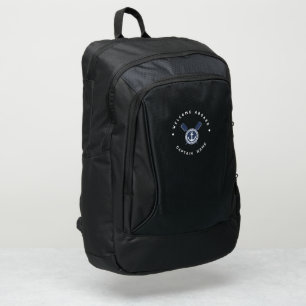 Blue Navy Nautical Anchor yacht club boat team Nam Port Authority® Backpack
