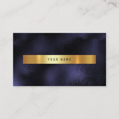 Blue Navy Nautical Gold Vip Ombre Glitter Business Card