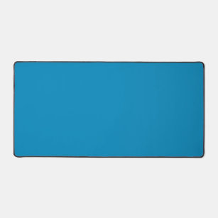 Blue (NCS) (solid color)  Desk Mat