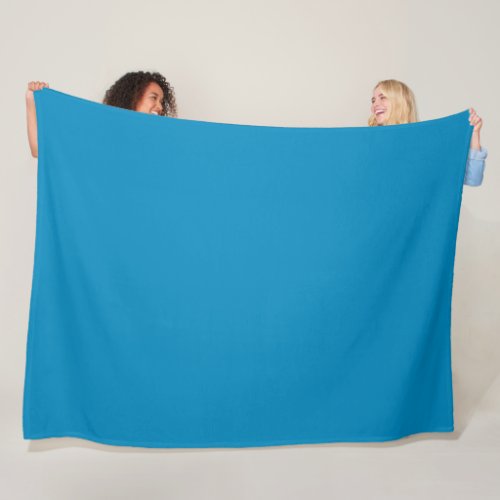 Blue NCS  solid color   Fleece Blanket