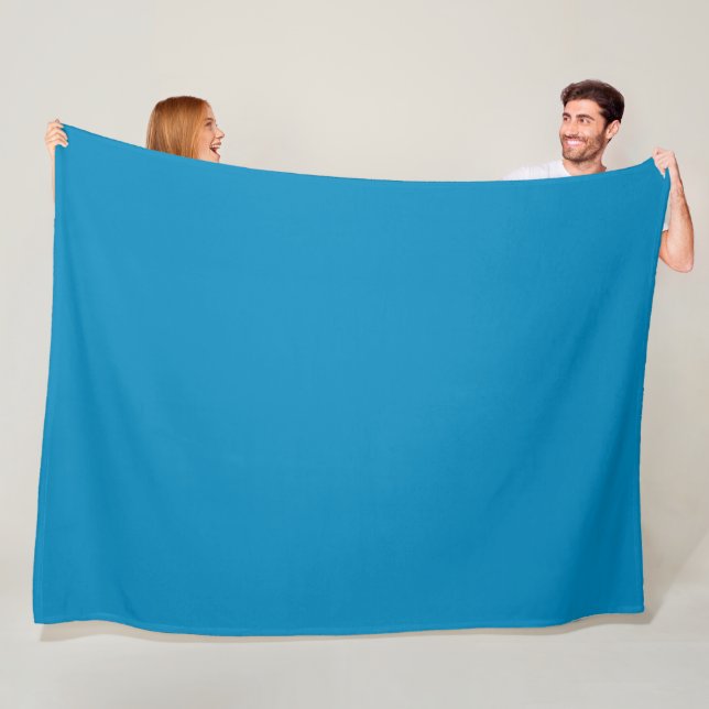 Blue (NCS)  (solid color)   Fleece Blanket (In Situ)